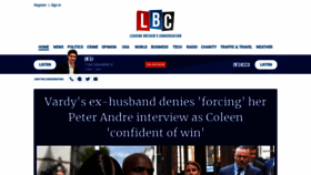 What Lbc.co.uk website looked like in 2022 (1 year ago)