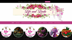 What Lifeandlinda.com website looked like in 2022 (1 year ago)