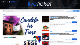 What Liveticket.it website looked like in 2022 (1 year ago)
