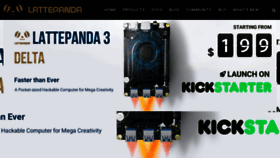 What Lattepanda.com website looked like in 2022 (1 year ago)