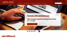 What Lapinamk.fi website looked like in 2022 (1 year ago)