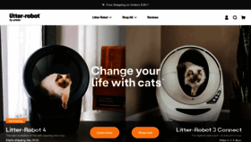 What Litter-robot.com website looked like in 2022 (2 years ago)