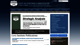 What Levyinstitute.org website looked like in 2022 (3 years ago)