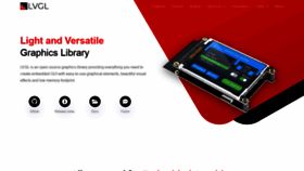 What Lvgl.io website looked like in 2022 (3 years ago)