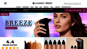 What Luminesscosmetics.com website looked like in 2022 (1 year ago)