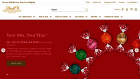 What Lindt.com.au website looked like in 2022 (1 year ago)