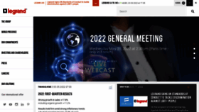 What Legrandgroup.com website looked like in 2022 (1 year ago)