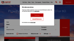What Loganair.co.uk website looked like in 2022 (1 year ago)
