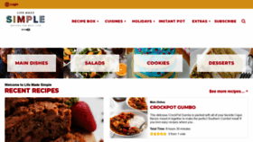What Lifemadesimplebakes.com website looked like in 2022 (1 year ago)