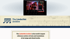 What Lieder.net website looked like in 2022 (3 years ago)