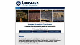 What Louisianagravestones.org website looked like in 2022 (1 year ago)