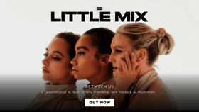 What Little-mix.com website looked like in 2022 (1 year ago)
