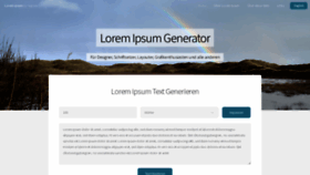 What Loremipsum.de website looked like in 2022 (1 year ago)