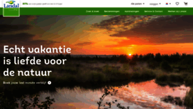 What Landal.nl website looked like in 2022 (1 year ago)