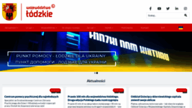 What Lodzkie.pl website looked like in 2022 (1 year ago)