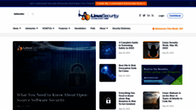 What Linuxsecurity.com website looked like in 2022 (1 year ago)
