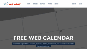 What Localendar.com website looked like in 2022 (1 year ago)