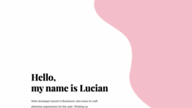What Lucian.host website looked like in 2022 (1 year ago)