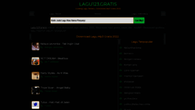 What Lagu123.gratis website looked like in 2022 (1 year ago)