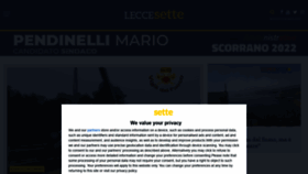 What Leccesette.it website looked like in 2022 (1 year ago)