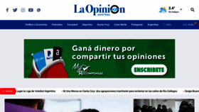 What Laopinionaustral.com.ar website looked like in 2022 (1 year ago)