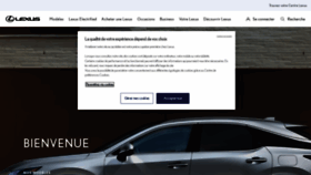 What Lexus.fr website looked like in 2022 (1 year ago)