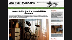 What Lowtechmagazine.com website looked like in 2022 (1 year ago)