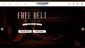 What Lucchese.com website looked like in 2022 (1 year ago)