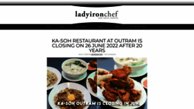 What Ladyironchef.com website looked like in 2022 (1 year ago)