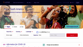 What Latamairlines.com website looked like in 2022 (1 year ago)