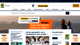 What Leparticulier.fr website looked like in 2022 (1 year ago)