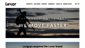 What Lexar.com website looked like in 2022 (1 year ago)