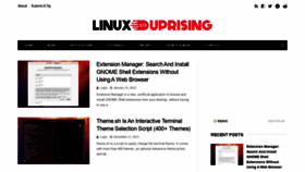 What Linuxuprising.com website looked like in 2022 (1 year ago)