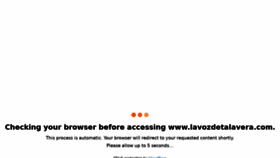 What Lavozdetalavera.com website looked like in 2022 (1 year ago)