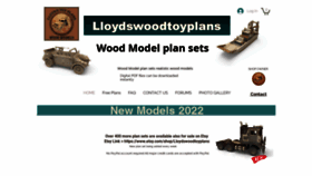 What Lloydswoodtoyplans.com website looked like in 2022 (1 year ago)