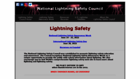 What Lightningsafetycouncil.org website looked like in 2022 (1 year ago)