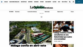 What Laopiniondemalaga.es website looked like in 2022 (1 year ago)