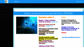 What Leponge.fr website looked like in 2022 (1 year ago)