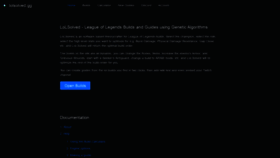 What Lolsolved.gg website looked like in 2022 (1 year ago)