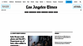What Latimes.com website looked like in 2022 (1 year ago)