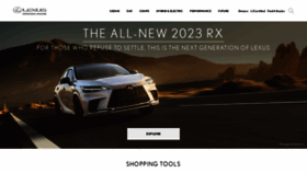 What Lexus.com website looked like in 2022 (1 year ago)