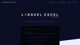 What Laravel-excel.com website looked like in 2022 (1 year ago)
