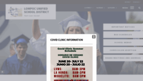 What Lusd.org website looked like in 2022 (1 year ago)