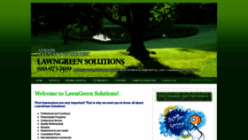 What Lawngreensolutions.com website looked like in 2022 (1 year ago)