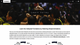 What Learnvolley.com website looked like in 2022 (1 year ago)
