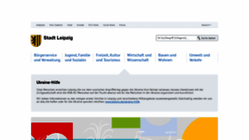 What Leipzig.de website looked like in 2022 (1 year ago)