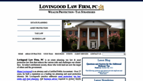 What Lovingoodlaw.com website looked like in 2022 (1 year ago)