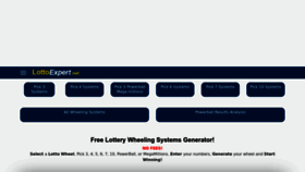 What Lottoexpert.net website looked like in 2022 (1 year ago)