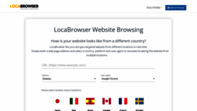What Locabrowser.com website looked like in 2022 (1 year ago)