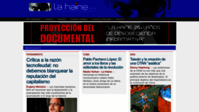 What Lahaine.org website looked like in 2022 (1 year ago)